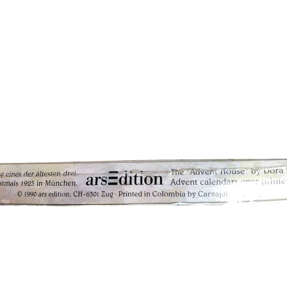 The Advent House A Christmas Calendar Dec 6-24 3D Paper Germany ARS Edition - Picture 4 of 12